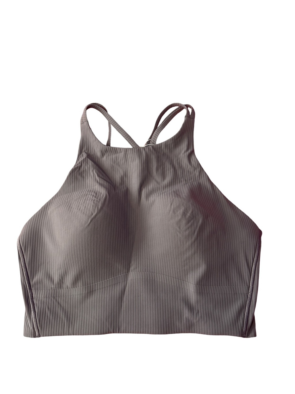 Lululemon Like a Cloud Ribbed Longline Bra Lavender Purple Size 8 NWT